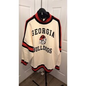 NWT Gameday Couture Georgia Bulldogs Oversized Vivid Turtleneck Sweatshirt XL